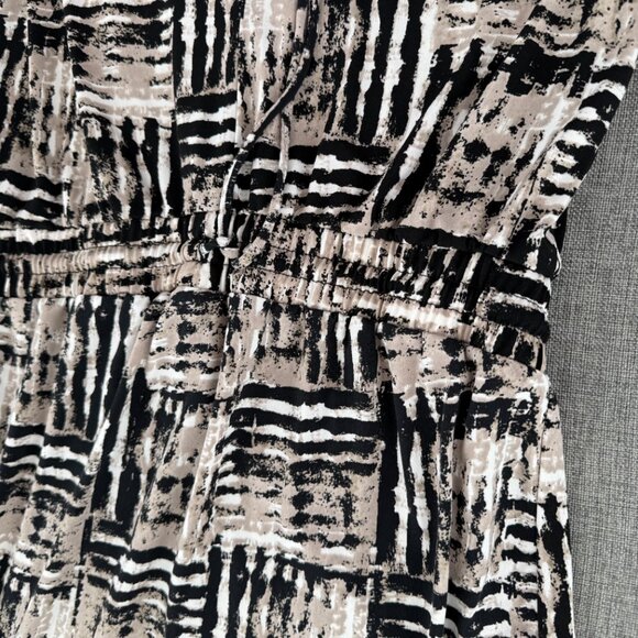 Calvin Klein Jumpsuit Sleeveless Scoop Neck Drawstring Cinched Waisted Size 8 - Picture 4 of 13